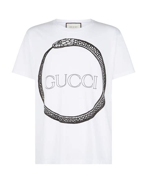 white gucci shirt with snake.